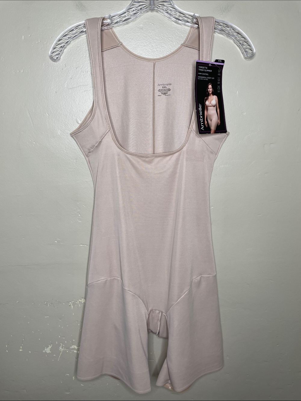 AMBRIELLE Shaper Nude TORSETTE THIGH SLIMMER Firm Control Wonderful Edge Leg XXL